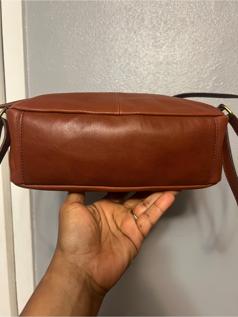 Fossil Cognac Leather Convertible Backpack - Picture 5 of 14
